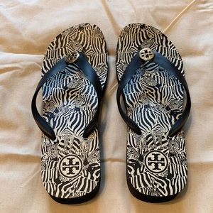 Tory Burch Zebra Print Sandals